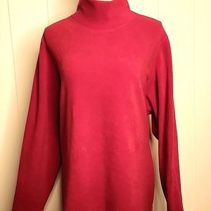 Land's End. turtleneck pullover fleece lightweight casual jacket size 2x